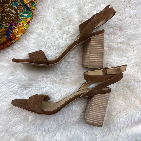 Splendid Seymour Quilted Block Heel Sandals - Picture 4 of 9